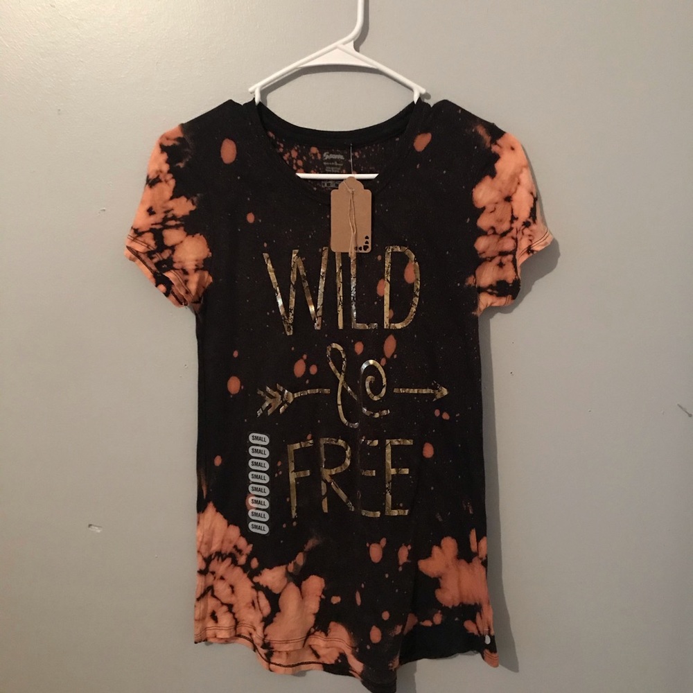 Custom bleach dyed tee by me